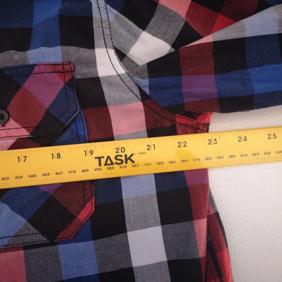 2 / $30.00 - Eighty Eight Men's Size Large Plaid Straight Fit Casual Shirt - Picture 6 of 8
